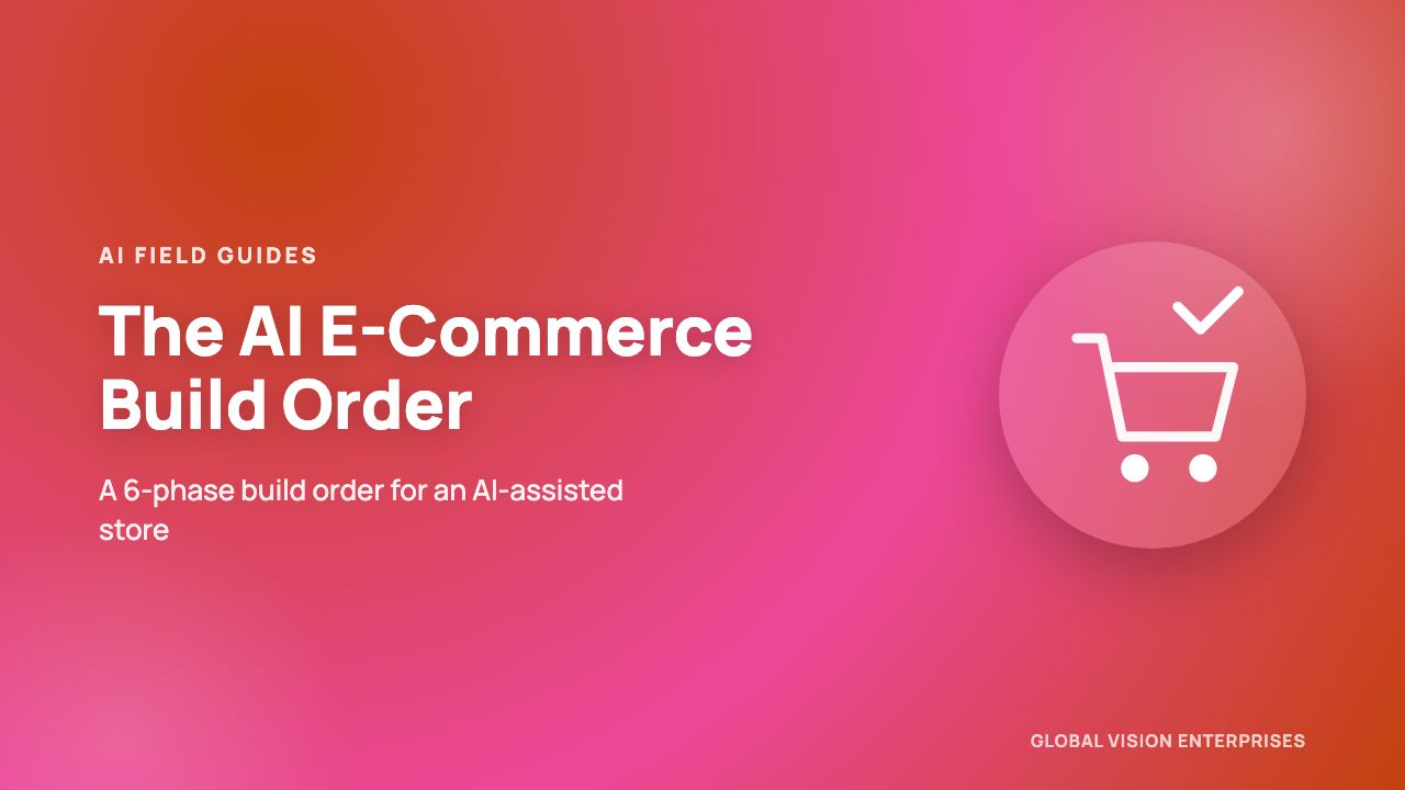 The AI E-Commerce Build Order preview