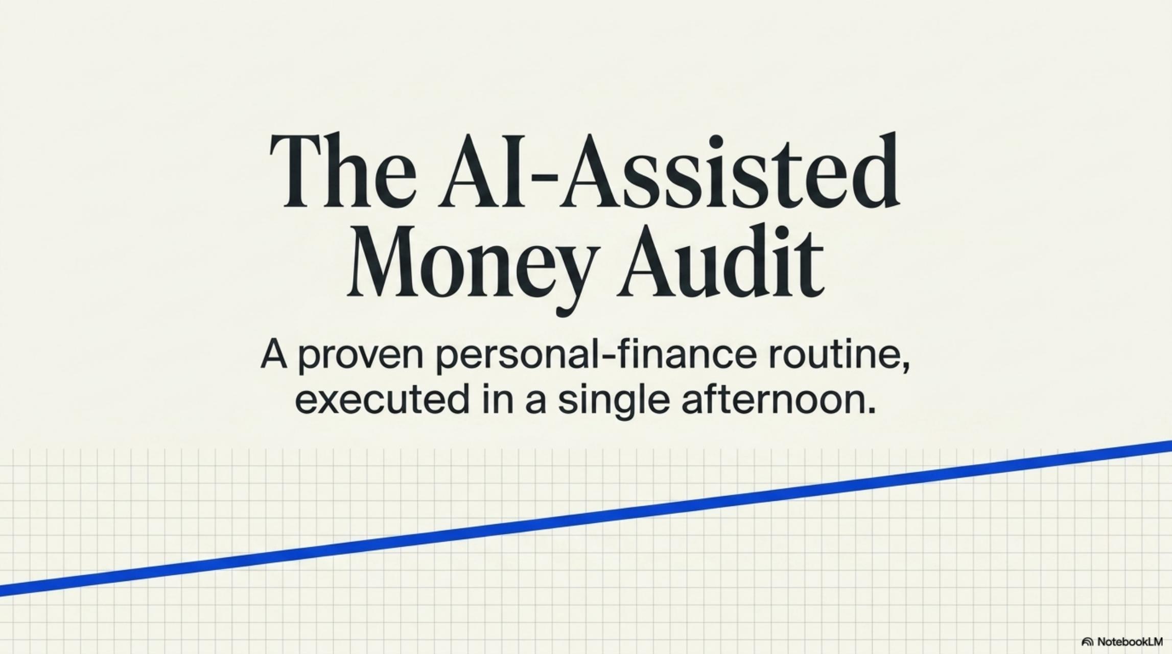 The AI-Assisted Money Audit — Slide Deck / Cheat Sheet